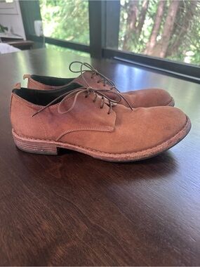 MOMA Italy Men's Brown Suede Lace Up Dress Shoes 43 10